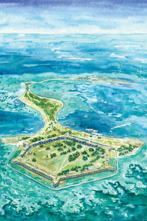 Dry Tortugas National Park by Alexey Dmitrievich Shmyrov wall art