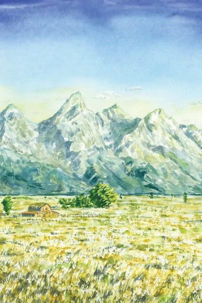 Teton Range: Grand Teton National Park by Alexey Dmitrievich Shmyrov