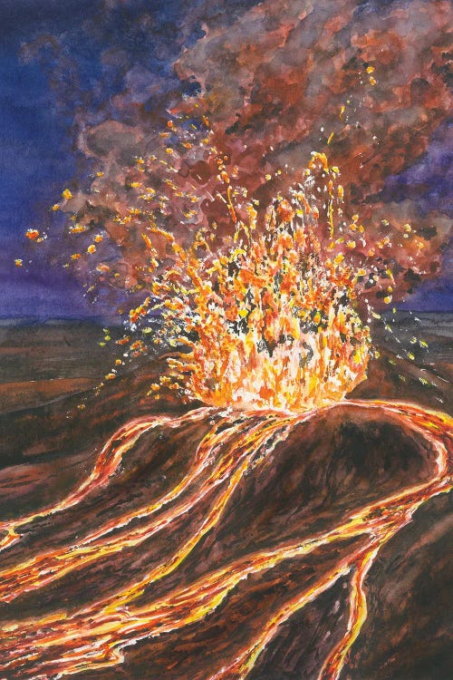 Hawaii Volcanoes National Park by Alexey Dmitrievich Shmyrov wall art