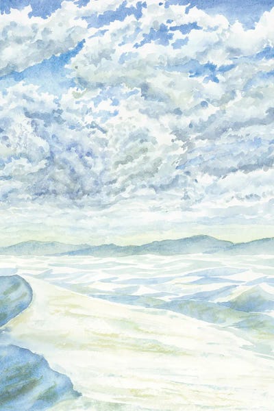 White Sands National Park by Alexey Dmitrievich Shmyrov framed canvas print