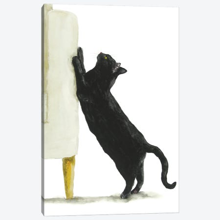 Bad Black Cat Canvas Print #AXS37} by Alexey Dmitrievich Shmyrov Canvas Artwork