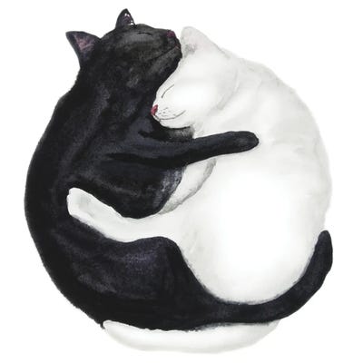 Sleeping Cats by Alexey Dmitrievich Shmyrov framed canvas print