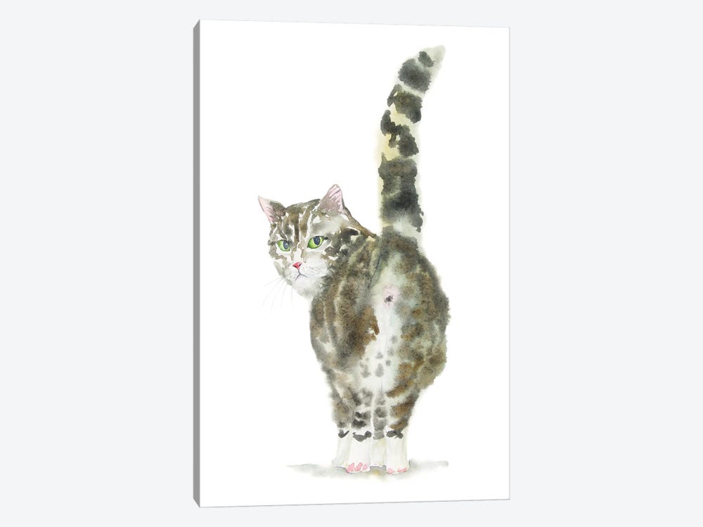 Tabby Cat Butt 1-piece Canvas Art