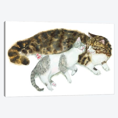 Cat Couple II Canvas Print #AXS92} by Alexey Dmitrievich Shmyrov Canvas Print