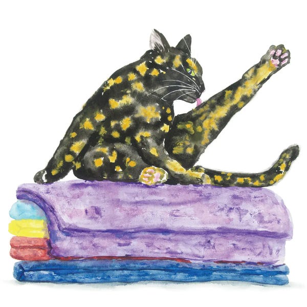 Tortoiseshell On Towels