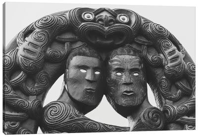Maori Tribal Totem Canvas Art Print - Oceanian Culture