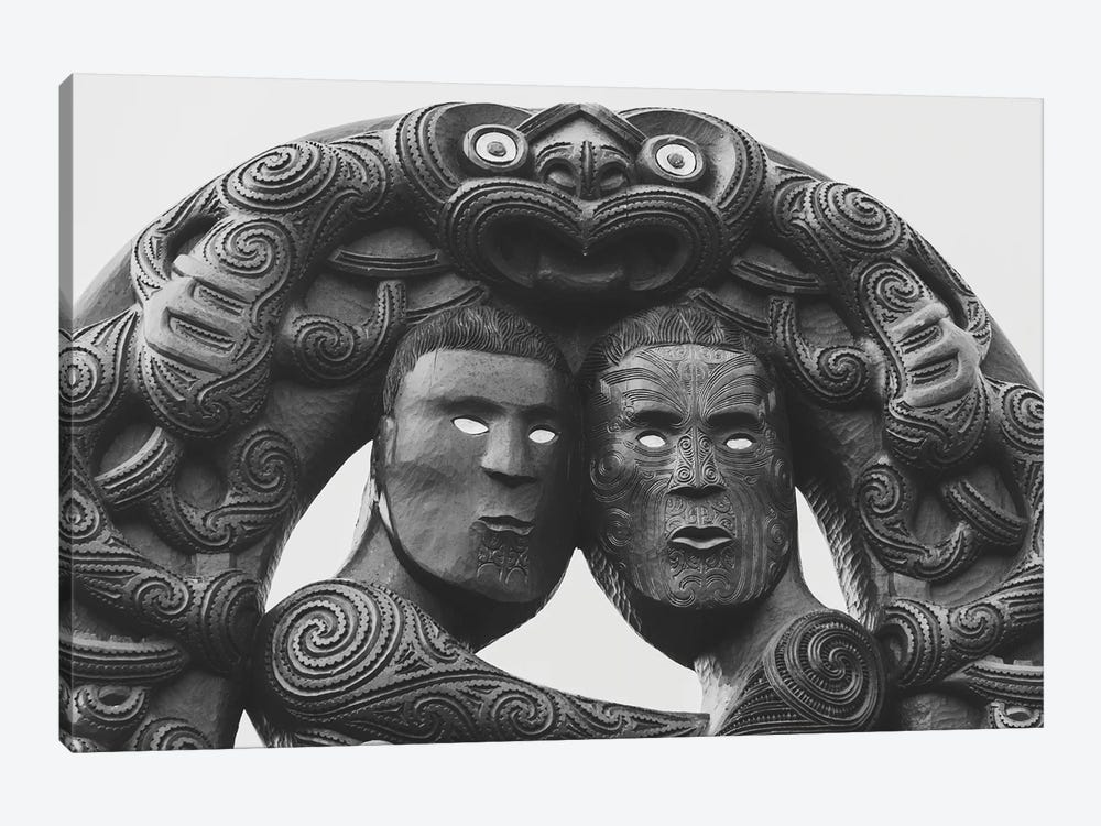 Maori Tribal Totem by Alex Tonetti 1-piece Canvas Art Print