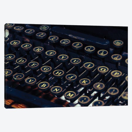 Mechanical Keyboard Canvas Print #AXT106} by Alex Tonetti Art Print