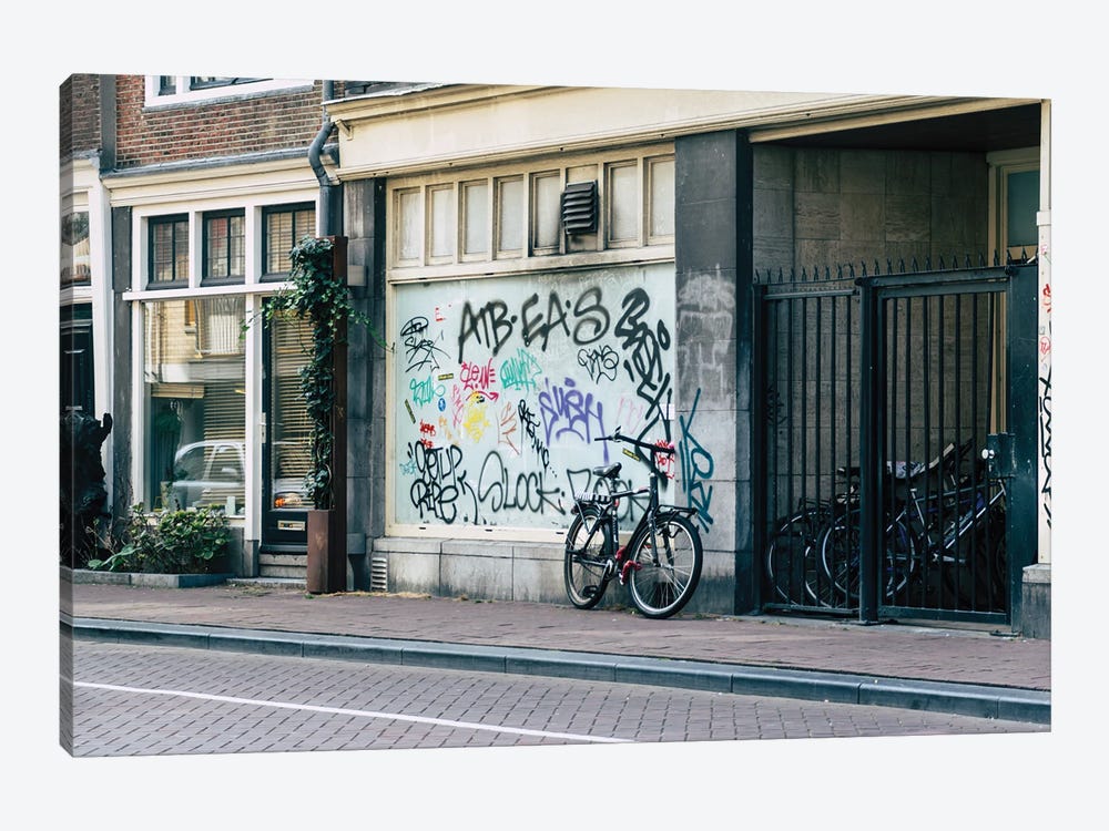 Streets Of Amsterdam by Alex Tonetti 1-piece Canvas Art Print