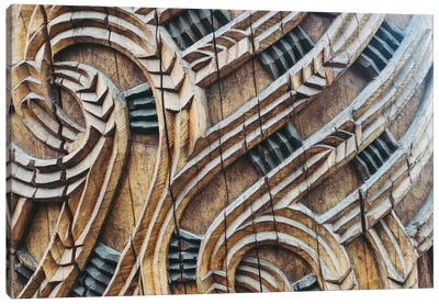 A Maori Carving Canvas Art Print - Oceanian Culture