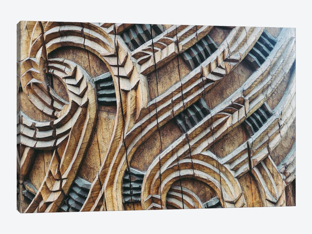 A Maori Carving by Alex Tonetti 1-piece Canvas Artwork