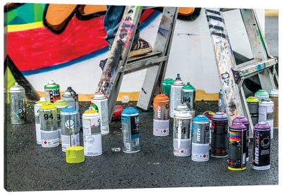 Artist's Playground Canvas Art Print - Expressive Street Art