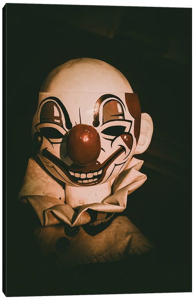 In Your Nightmares Canvas Art Print - Evil Clown Art