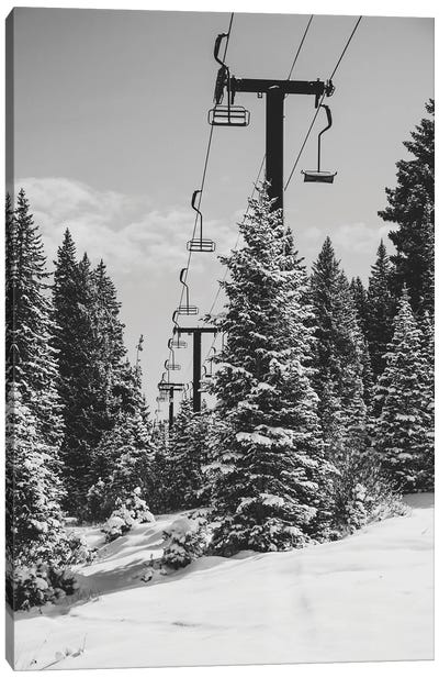 Chairlift To The Top Canvas Art Print - Alex Tonetti