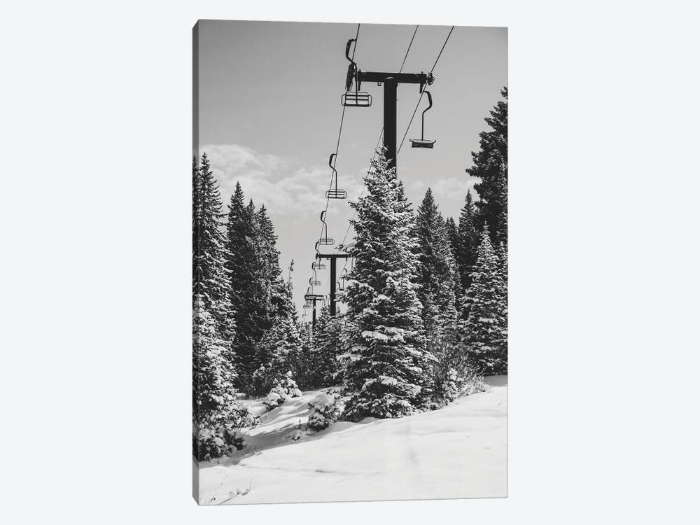 Chairlift To The Top by Alex Tonetti 1-piece Canvas Print