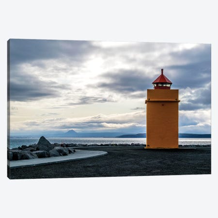Lighthouse At The Point Canvas Print #AXT99} by Alex Tonetti Canvas Artwork