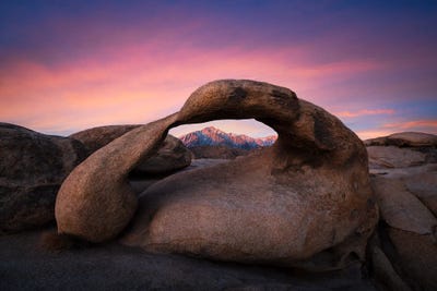 Mountain Portal - Lone Peak View From Mobius Arch by Alexander Sloutsky canvas print
