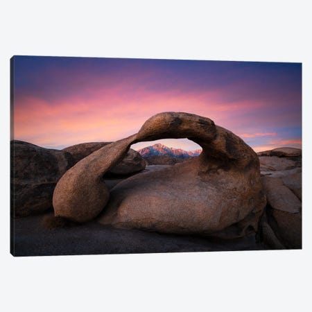 Mountain Portal - Lone Peak View From Mobius Arch Canvas Print #AXU11} by Alexander Sloutsky Canvas Print