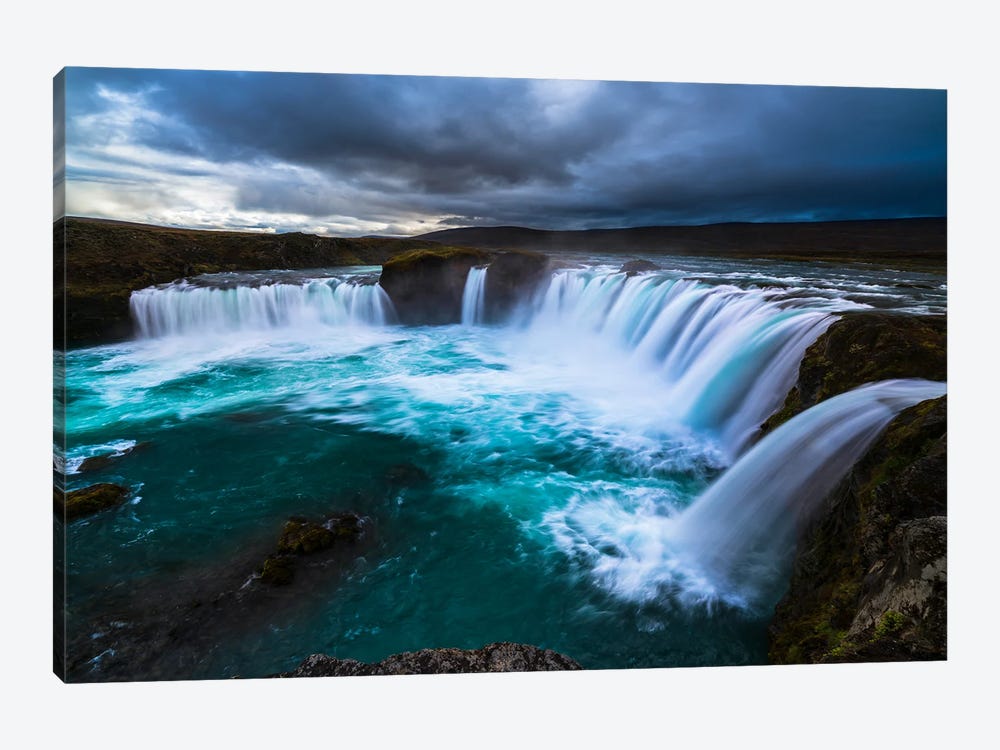 Cascading Whispers Of Godafoss by Alexander Sloutsky 1-piece Canvas Wall Art