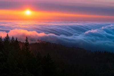 Razzle Dazzle - Sunset Majesty At Mount Tamalpais by Alexander Sloutsky canvas print