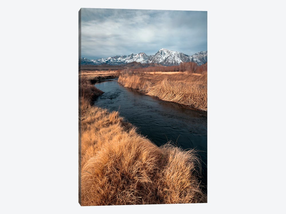 Owens River With Eastern Sierra Mountains Backdrop by Alexander Sloutsky 1-piece Canvas Print