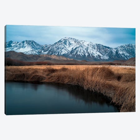 Owens River And Eastern Sierra Mountains Backdrop Canvas Print #AXU30} by Alexander Sloutsky Canvas Print