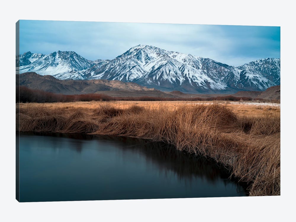 Owens River And Eastern Sierra Mountains Backdrop by Alexander Sloutsky 1-piece Art Print