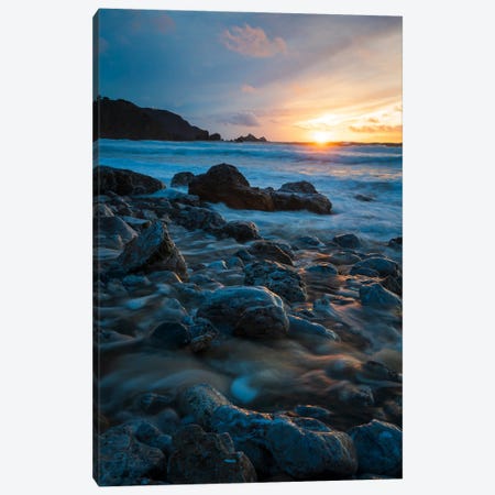 Dazzling Coastal Sunset On California Coast Canvas Print #AXU9} by Alexander Sloutsky Canvas Artwork