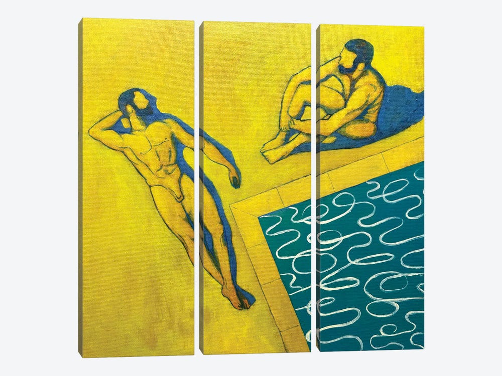 The Pool by Alex Wings 3-piece Canvas Art
