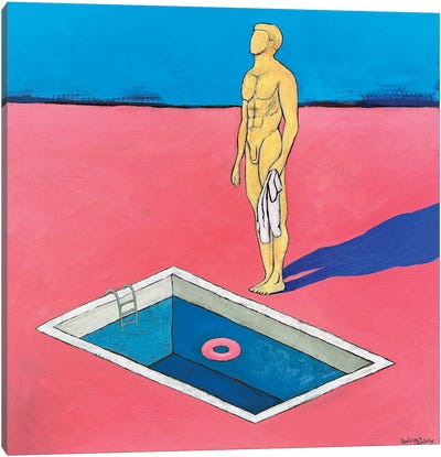 Pink Pool Canvas Art Print