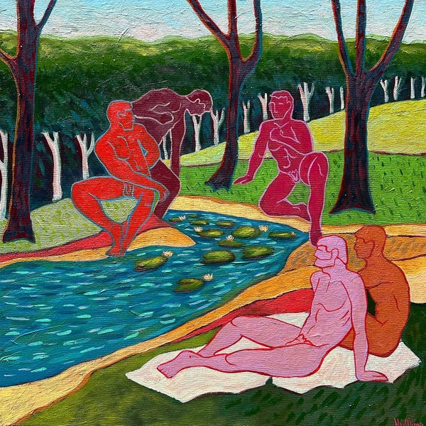 Male Nudes: Summer Pond by Alex Wings