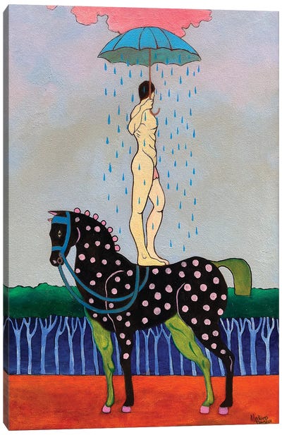 The Rain Canvas Art Print - Rain Art