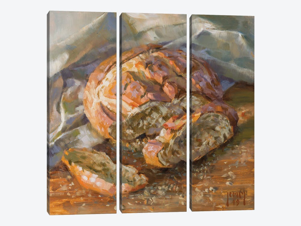 Fresh From The Oven by Alex Kelly 3-piece Canvas Print