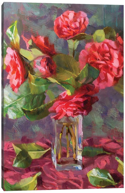 Camellia Canvas Art Print - Alex Kelly