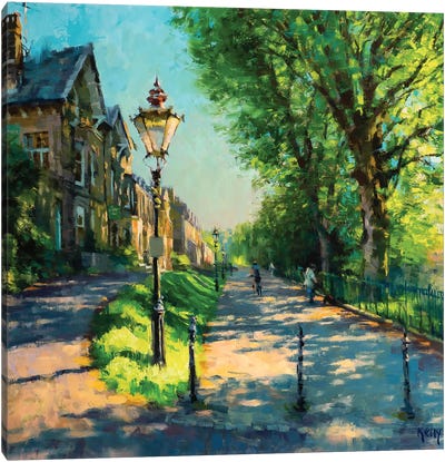 Evening Light On The Broad Walk (Buxton) Canvas Art Print - Alex Kelly