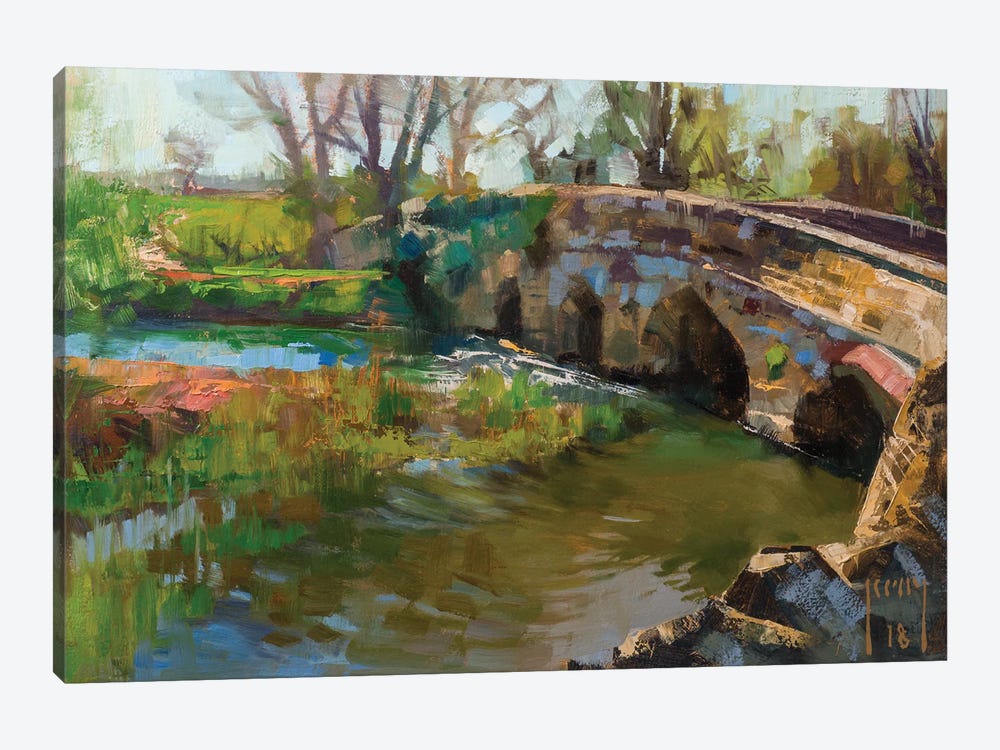 Stone Bridge At Duddington by Alex Kelly 1-piece Canvas Art Print
