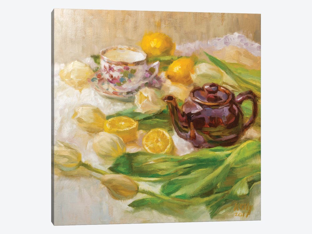 Lemon Tea by Alex Kelly 1-piece Canvas Print