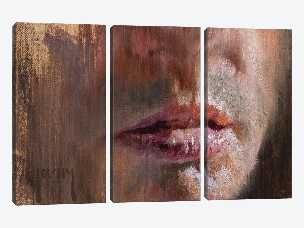 Read My Lips by Alex Kelly 3-piece Canvas Print