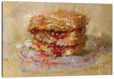 PBJ Canvas Art Print - Sandwich Art
