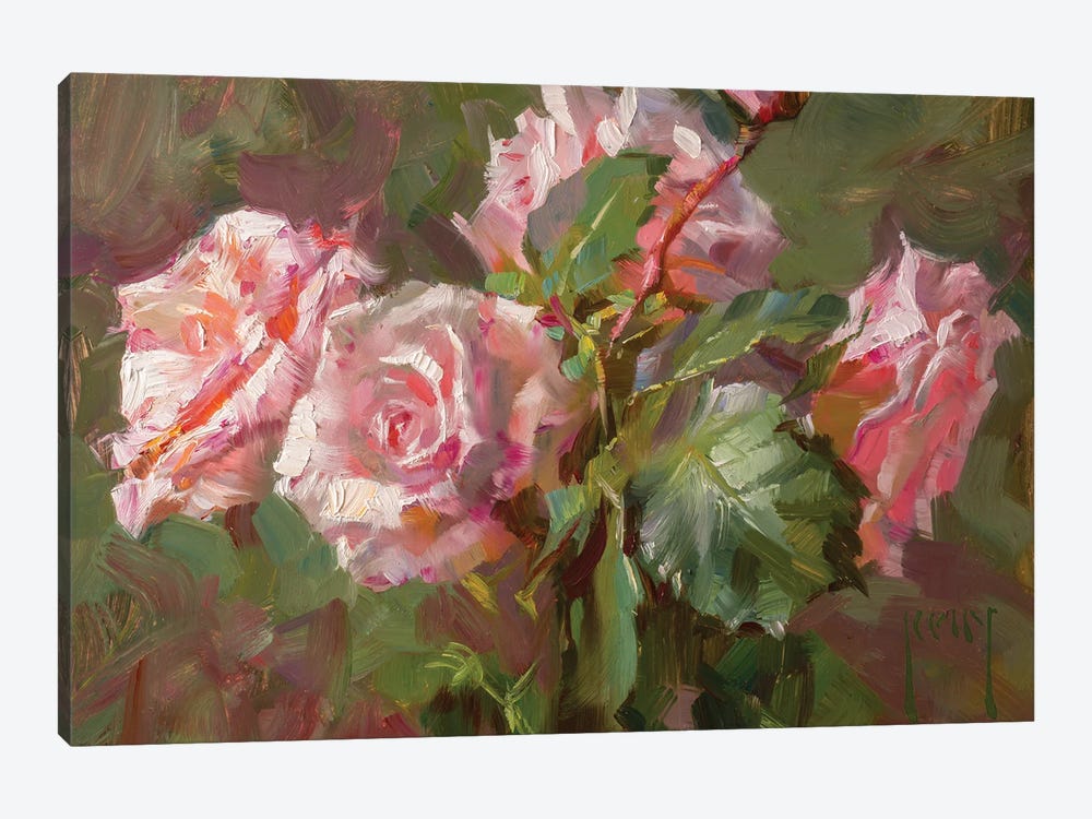 Roses For Richard by Alex Kelly 1-piece Canvas Art