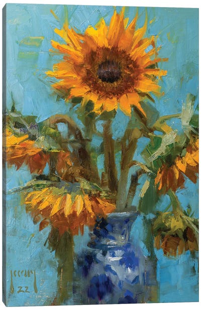 Sunflowers Canvas Art Print - An Ode to Objects
