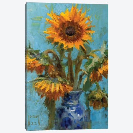 Sunflowers Canvas Print #AXY59} by Alex Kelly Canvas Print