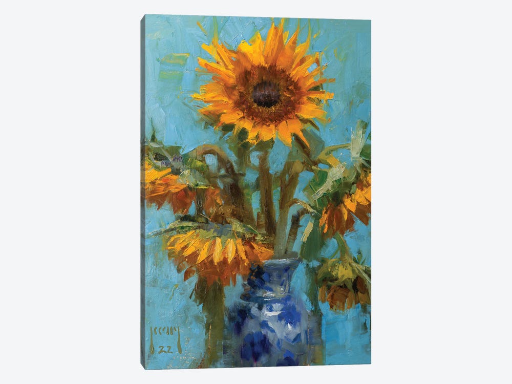 Sunflowers by Alex Kelly 1-piece Canvas Art