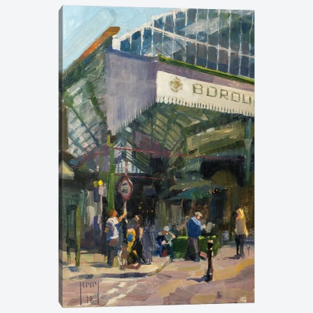 Borough Market (En Plein Air) Canvas Print #AXY9} by Alex Kelly Canvas Wall Art