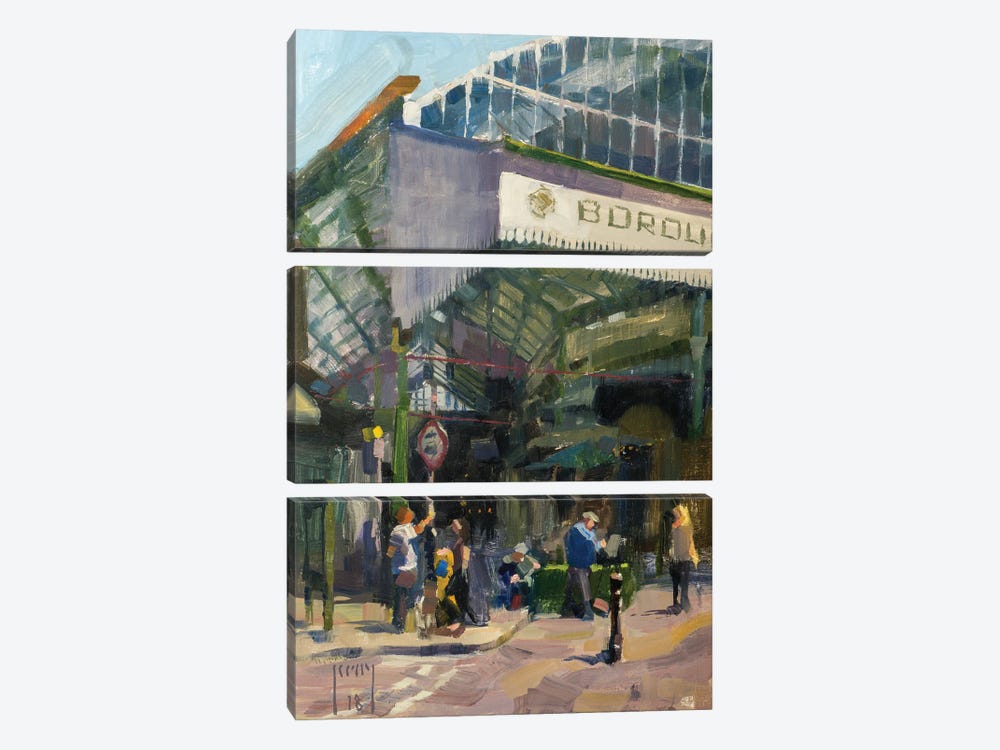 Borough Market (En Plein Air) by Alex Kelly 3-piece Art Print
