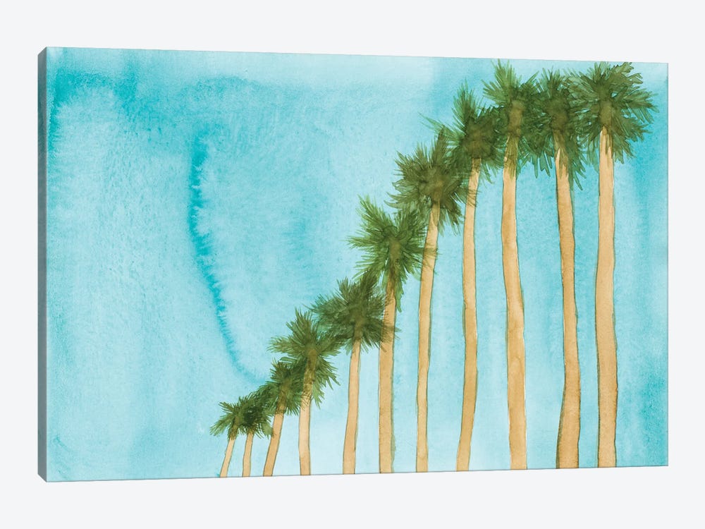 Blue Skies And Palm Trees by Amaya 1-piece Art Print
