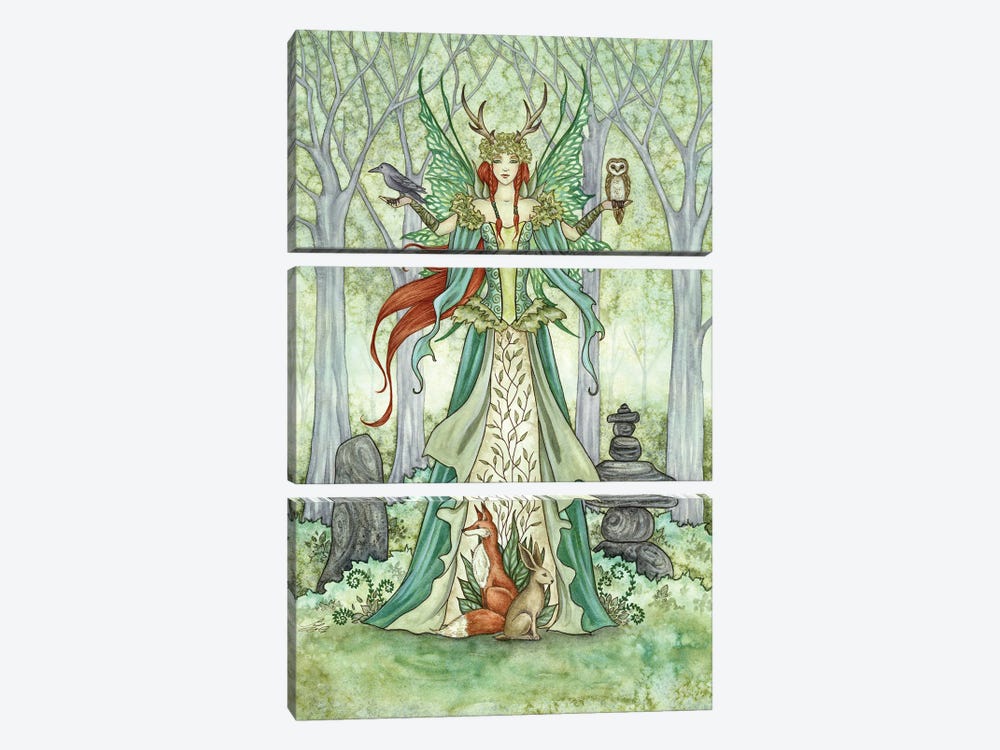The Caretaker by Amy Brown 3-piece Canvas Print