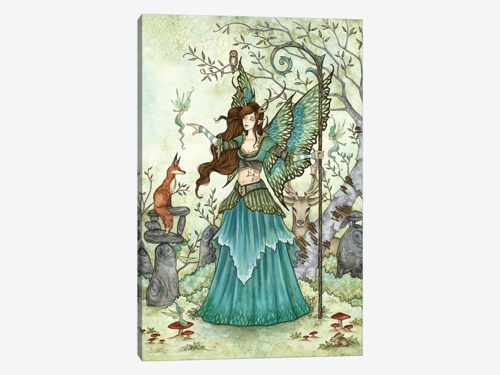 Woodland Gathering by Amy Brown 1-piece Canvas Wall Art