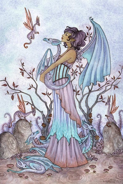 Goth Art: Dragon Keeper by Amy Brown