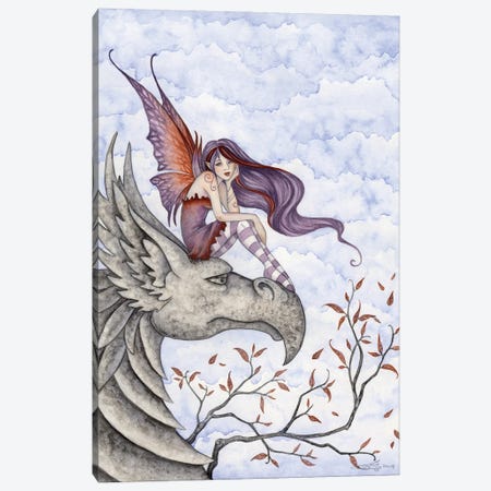 Gryphons Perch Canvas Print #AYB11} by Amy Brown Canvas Art Print